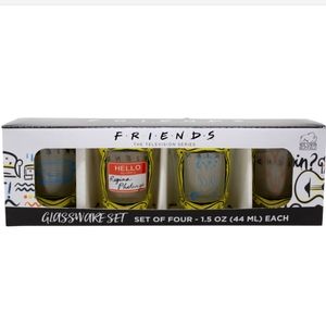 NWT F•R•I•E•N•D•S Shot glasses